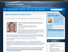 Tablet Screenshot of contractorinsurancetoohigh.com